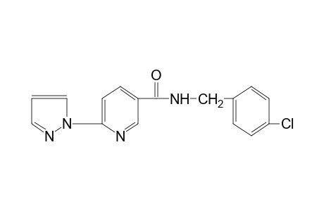 N-(p-CHLOROBENZYL)-6-(PYRAZOL-1-YL)NICOTINAMIDE