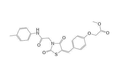 methyl [4-((E)-{2,4-dioxo-3-[2-oxo-2-(4-toluidino)ethyl]-1,3-thiazolidin-5-ylidene}methyl)phenoxy]acetate