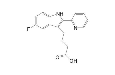 4-[5-fluoro-2-(pyridin-2-yl)-1H-indol-3-yl]butanoic acid