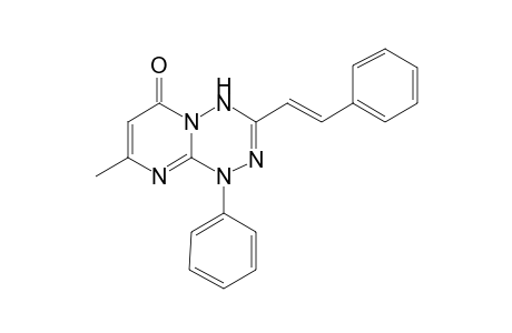 8-Methyl-1-phenyl-3-styryl-1H-pyrimido[1,2-b][1,2,4,5]tetrazin-6(4H)-one