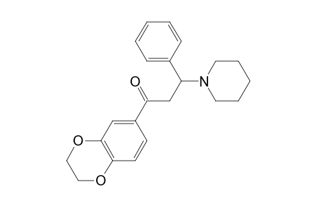1-Propanone, 1-(benzo[b]1,4-dioxan-6-yl)-3-phenyl-3-(1-piperidyl)-