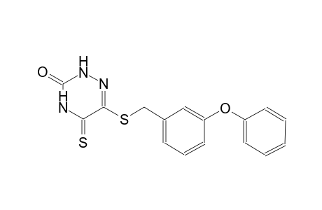 1,2,4-triazin-3(2H)-one, 4,5-dihydro-6-[[(3-phenoxyphenyl)methyl]thio]-5-thioxo-