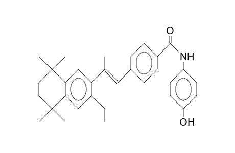 1-(4-[4-Hydroxy-anilinocarbonyl]-phenyl)-trans-2-(7-ethyl-1,1,4,4-tetramethyl-6-tetralinyl) -propene