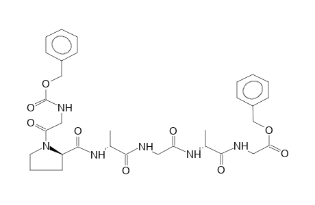 BENZYLOXYCARBONYL-GLYCINE-PROLINE-ALANINE-GLYCINE-ALANINE-GLYCINE-O-BENZYL