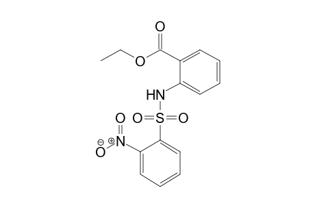 Benzoic acid, 2-[[(2-nitrophenyl)sulfonyl]amino]-, ethyl ester