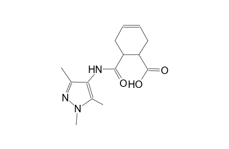 3-cyclohexene-1-carboxylic acid, 6-[[(1,3,5-trimethyl-1H-pyrazol-4-yl)amino]carbonyl]-