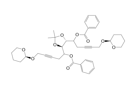1,3-Dioxolane-4,5-dimethanol, 2,2-dimethyl-.alpha.,.alpha.'-bis[4-[(tetrahydro-2H-pyran-2-yl)oxy]-2-butynyl]-, dibenzoate, [4R-[4.alpha.(S*),5.beta.(S*)]]-