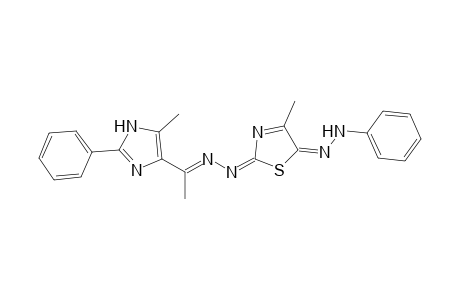 4-Methyl-2-{[1-(5-methyl-2-phenyl-1H-imidazol-4-yl)ethylidene]hydrazono}-5-(2-phenylhydrazono)-2,5-dihydrothiazole