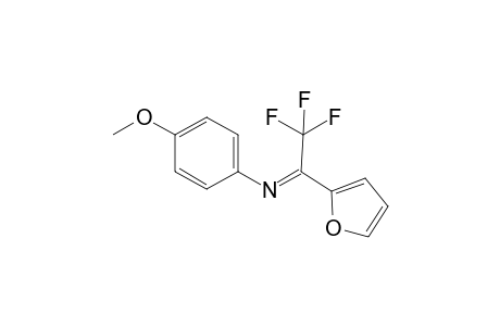 4-Methoxy-N-(2,2,2-trifluoro-1-(furan-2-yl)ethylidene)aniline