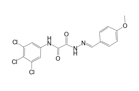 2-[(2E)-2-(4-Methoxybenzylidene)hydrazino]-2-oxo-N-(3,4,5-trichlorophenyl)acetamide