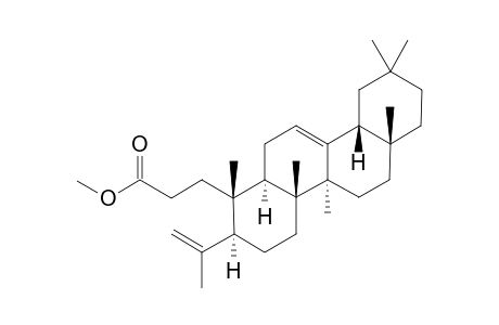 3-[(1S,2S,4aR,4bS,6aR,10aR,12aR)-1,4a,4b,6a,9,9-hexamethyl-2-(1-methylethenyl)-3,4,5,6,7,8,10,10a,12,12a-decahydro-2H-chrysen-1-yl]propanoic acid methyl ester
