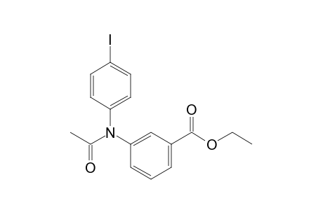 3-(N-acetyl-4-iodoanilino)benzoic acid ethyl ester