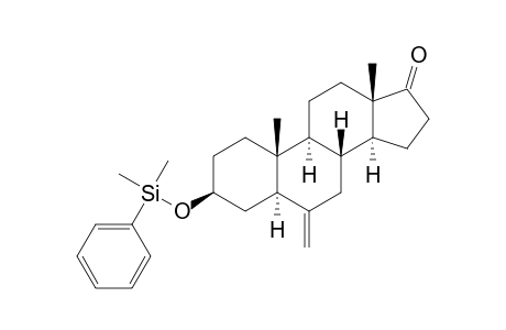 3.beta.-[(Dimethylphenylsilyl)oxy]-6-methylene-5.alpha.-androstan-17-one