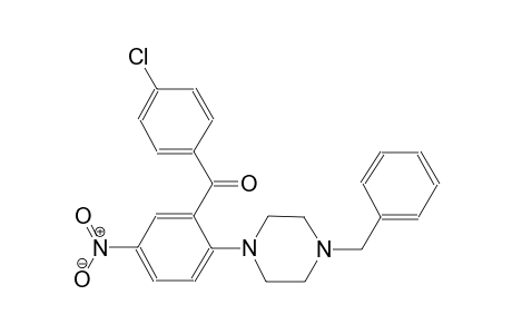 methanone, (4-chlorophenyl)[5-nitro-2-[4-(phenylmethyl)-1-piperazinyl]phenyl]-