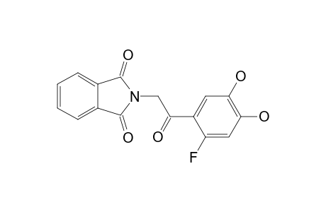 2-[2-(2-fluoro-4,5-dihydroxy-phenyl)-2-keto-ethyl]isoindoline-1,3-quinone