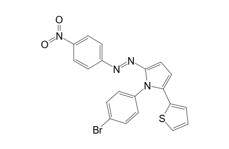 1-(4"-Bromophenyl)-2-(2'-thienyl)-5-(4"'-nitrophenylazo)pyrrole