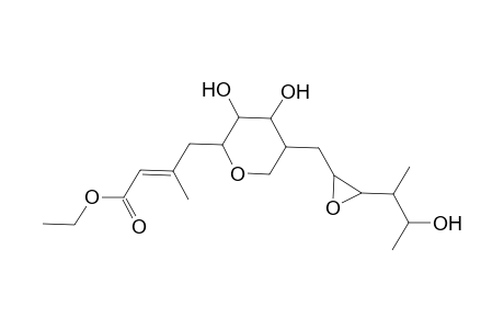 2-Butenoic acid, 3-methyl-4-[tetrahydro-3,4-dihydroxy-5-[[3-(2-hydroxy-1-methylpropyl)oxiranyl]methyl]-2H-pyran-2-yl]-, ethyl ester, [2S-[2.alpha.(E),3.beta.,4.beta.,5.alpha.[2R*,3R*(1R*,2R*)]]]-