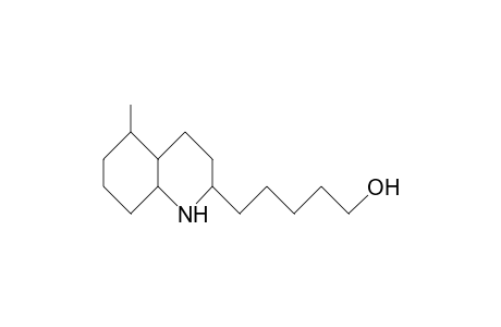 (2.alpha.,4a.beta.,8a.beta.)-2-(5'-Hydroxy-pentyl)-5-methyl-decahydro-quinoline