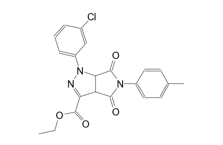 pyrrolo[3,4-c]pyrazole-3-carboxylic acid, 1-(3-chlorophenyl)-1,3a,4,5,6,6a-hexahydro-5-(4-methylphenyl)-4,6-dioxo-, ethyl ester