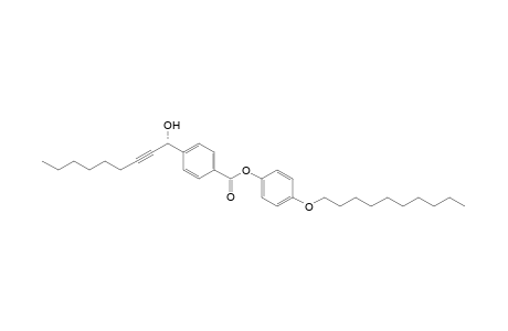 4'-(n-decyloxy)phenyl 4-[1(R)-hydroxy-2-nonynyl]benzoate