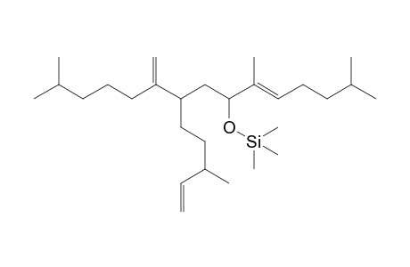 9-trimethylsilyloxy-2,6,10,14-tetramethyl-7-(3-methylpent-4-enyl)-pentadeca-6(17),10(E)-diene