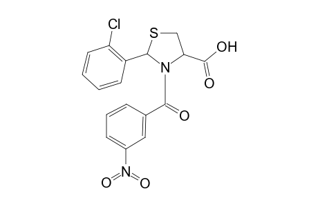2-(2-Chlorophenyl)-3-(3-nitrobenzoyl)-1,3-thiazolidine-4-carboxylic acid