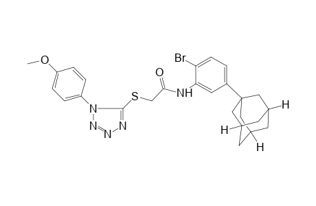 N-(5-adamantan-1-yl-2-bromo-phenyl)-2-[1-(4-methoxy-phenyl)-1H-tetrazol-5-ylsulfanyl]-acetamide