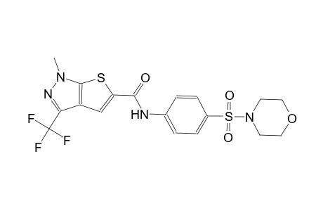 1-methyl-N-[4-(4-morpholinylsulfonyl)phenyl]-3-(trifluoromethyl)-1H-thieno[2,3-c]pyrazole-5-carboxamide