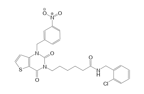 N-(2-chlorobenzyl)-6-(1-(3-nitrobenzyl)-2,4-dioxo-1,4-dihydrothieno[3,2-d]pyrimidin-3(2H)-yl)hexanamide