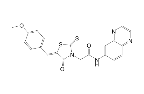 3-thiazolidineacetamide, 5-[(4-methoxyphenyl)methylene]-4-oxo-N-(6-quinoxalinyl)-2-thioxo-, (5Z)-
