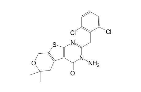 3-amino-2-(2,6-dichlorobenzyl)-6,6-dimethyl-3,5,6,8-tetrahydro-4H-pyrano[4',3':4,5]thieno[2,3-d]pyrimidin-4-one