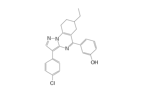 phenol, 3-[3-(4-chlorophenyl)-7-ethyl-6,7,8,9-tetrahydropyrazolo[1,5-a]quinazolin-5-yl]-