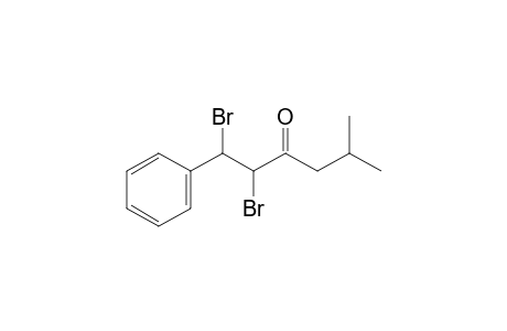 1,2-Dibromo-5-methyl-1-phenyl-3-hexanone