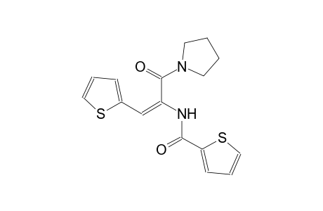 N-[(E)-1-(1-pyrrolidinylcarbonyl)-2-(2-thienyl)ethenyl]-2-thiophenecarboxamide