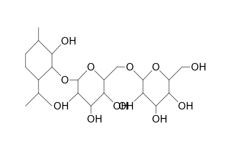 (1R,2S,3S,4S)-2-Hydroxy-P-menthan-3-yl O-B-D-glucopyranosyl-(1->6)-B-D-glucopyranoside