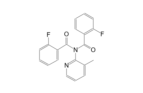 2-fluoro-N-(2-fluorobenzoyl)-N-(3-methyl-2-pyridinyl)benzamide