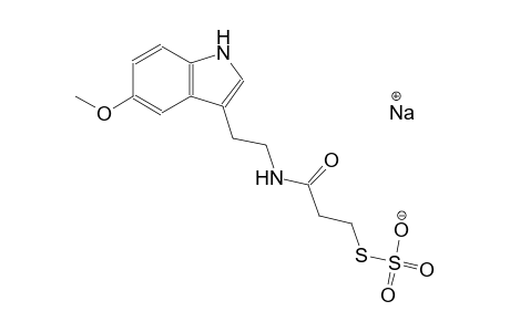 sodium S-(3-{[2-(5-methoxy-1H-indol-3-yl)ethyl]amino}-3-oxopropyl) thiosulfate