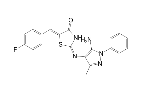 (Z)-2'-[(5-Amino-3-methyl-1-phenylpyrazol-4-yl)imino]-5'-(4-fluorobenzylidene)thiazolidin-4-one