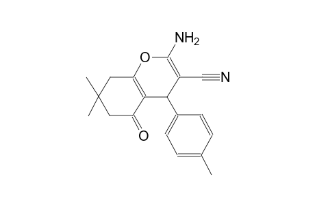 4H-1-benzopyran-3-carbonitrile, 2-amino-5,6,7,8-tetrahydro-7,7-dimethyl-4-(4-methylphenyl)-5-oxo-
