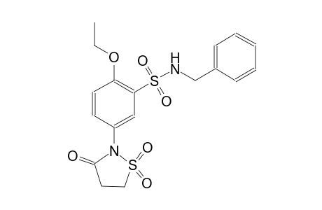 benzenesulfonamide, 5-(1,1-dioxido-3-oxo-2-isothiazolidinyl)-2-ethoxy-N-(phenylmethyl)-