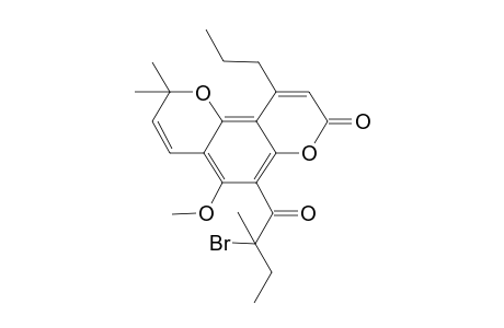 6-(2-bromanyl-2-methyl-butanoyl)-5-methoxy-2,2-dimethyl-10-propyl-pyrano[2,3-f]chromen-8-one