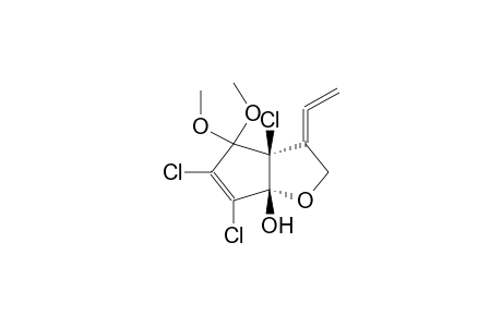 (+/-)-5,7,8-TRICHLORO-1BETA-HYDROXY-6,6-DIMETHOXY-4-ALLENYL-2-OXABICYCLO[3.3.0]HEPT-7-ENE