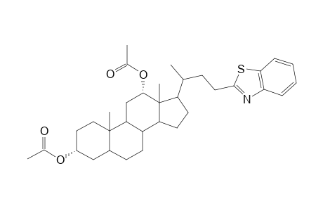 23-(Benzothiazol-2'-yl)-3.alpha.,12.alpha.-diacetoxynor-cholane