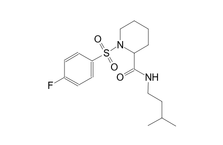 2-piperidinecarboxamide, 1-[(4-fluorophenyl)sulfonyl]-N-(3-methylbutyl)-