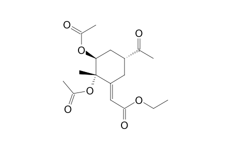 [2S-(1E,2.alpha.,3.beta.,5.alpha.)]-[5-acetyl-2,3-bis(acetyloxy)-2-methylcyclohexylidene]acetic acid ethyl ester