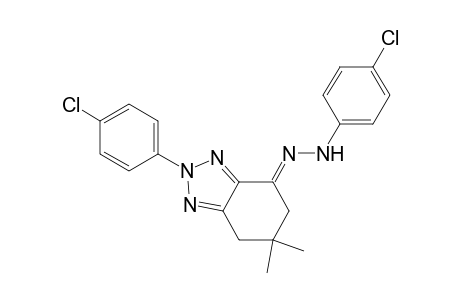 4H-Benzotriazol-4-one, 2-(4-chlorophenyl)-2,5,6,7-tetrahydro-6,6-dimethyl-, (4-chlorophenyl)hydrazone