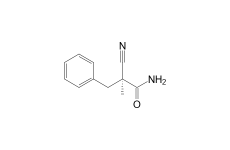 (2S)-2-cyano-2-methyl-3-phenyl-propanamide