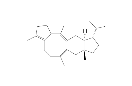 (2E,5S,6S,9R,11E)-2,9,12,16-tetramethyl-6-(propan-2-yl)tricyclo[13.3.0.0(5,9)]octadeca-2,11,15-triene