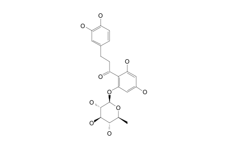 GLYCYPHYLLIN_B;3'-HYDROXYPHLORETIN_2''-ALPHA-O-L-RHAMNOPYRANOSIDE