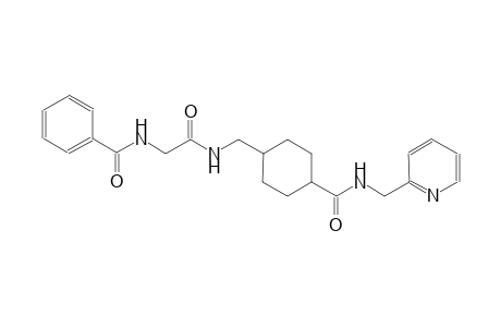 benzamide, N-[2-oxo-2-[[[4-[[(2-pyridinylmethyl)amino]carbonyl]cyclohexyl]methyl]amino]ethyl]-